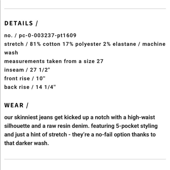 NWT Current/Elliott High Waist Stiletto Skinny - Picture 12 of 13